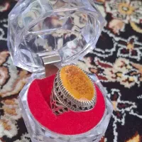 انگشتر یاقوت زرد معدنی