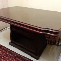 میز نهار خوری ۶ نفره بدون صندلی و میز تلویزیون