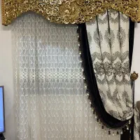 دو عدد پرده پذیرایی