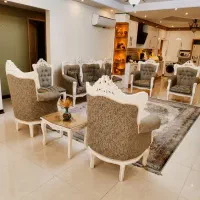 یک دست مبل ۹ نفره استیل همراه با ناهارخوری ۸ نفره|مبلمان خانگی و میز عسلی|گرگان, |دیوار