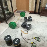 دمبل . هالتر .کش ورزشی