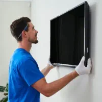 نصب تلوزیون روی دیوار براکت آنتن