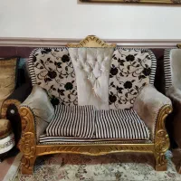 مبل ۷نفره کلاسیک سالم و تمیز|مبلمان خانگی و میز عسلی|فاضل آباد, |دیوار