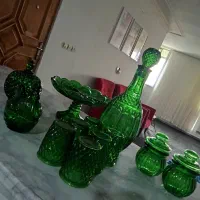 سرویس سبز شیشه ای زیبا