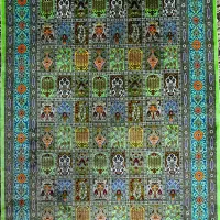 فرش ابریشم دستبافت|فرش|زنجان, |دیوار