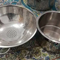 قابلمه و آبکش استیل
