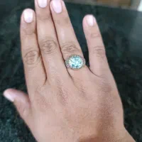 انگشتر  نگین الماس روس|جواهرات|بم, |دیوار