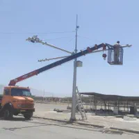 خدمات جرثقیل کفی.5تن و3تن دکل بلندهمراه سبدبالابر|خدمات حمل و نقل|رفسنجان, |دیوار