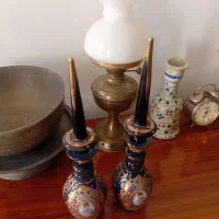 یک جفت تنگ کله شاخدار قاجاری آنتیک|کلکسیون اشیاء عتیقه|تهران, فردوسی|دیوار