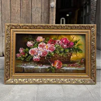 تابلو فرش سبد رز