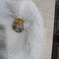 انگشتر نقره نگین سیترین