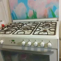 گاز ۵ شعله اسنوا فر دار و جوجه گردان دار، سالم