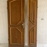 درب چوبی اپارتمانی دو لت
