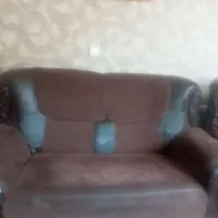 مبل ۷ نفر باتخت دونفر برای باع یا کارگاه|تخت و سرویس خواب|فولادشهر, A2|دیوار