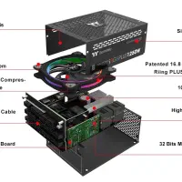 پاور حرفه ای Thermaltake iRGB PLUS 1250W Titanium|قطعات و لوازم جانبی رایانه|تهران, ایران|دیوار
