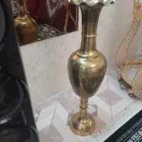 گلدان برنجی جفت