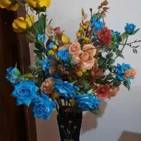 گل رز آبی|گل مصنوعی|بروجرد, |دیوار