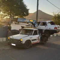 جرثقیل نیسان ۲ تُنی ۱۲ متری و سبد بالابر|خدمات حمل و نقل|بیجار, |دیوار