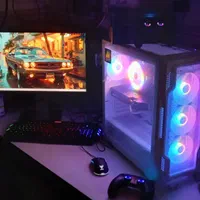 سیستم کیس گیمینگ RGB و کامپیوتر کامل اقتصادی گیم
