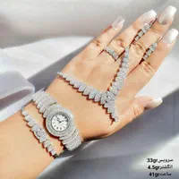 سرویس نقره و ساعت نقره با عیار ۹۲۵ کد990|بدلیجات|تبریز, |دیوار