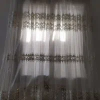 دوتا پرده کار شده نو و سالم شکل هم|پرده، رانر، رومیزی|تهران, خلیج فارس|دیوار