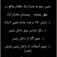 باغ بادم ثمری معاوضه با خودرو|فروش زمین و ملک کلنگی|کوهمره, |دیوار