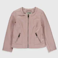 کاپشن چرم دخترانه صورتی جنس السی|کفش و لباس بچه|سمنان, |دیوار