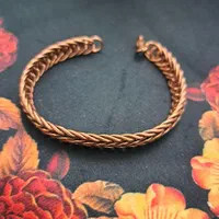 دستبند بافت مسی شیک و اسپورت ولنتاینی روز پدر پسر