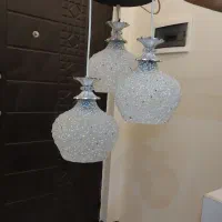 لوستر سه شاخه کریستال