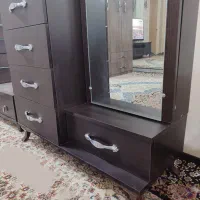 میز آرایش دراور با آینه ریلی درحد نو|جاکفشی، کمد، دراور|اصفهان, ابر|دیوار