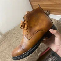 نیم بوت چرم مردانه
