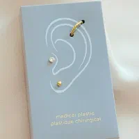 ایرکاف نقره و پرسینگ با روکش طلا