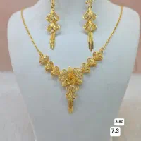 گردنبند نقره آبکاری طلا|جواهرات|شیراز, درکی|دیوار