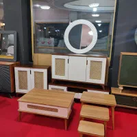 جاکفشی/ کنسول آینه /میزتی وی مدل حصیری|بوفه، ویترین، کنسول|تهران, بهداشت|دیوار