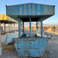 دکه فلزی کامل با کشویی فلزی