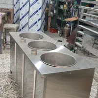 میز مرغی استیل * میز کار استیل *کانتر گرم استیل|کافیشاپ و رستوران|برخوار, |دیوار