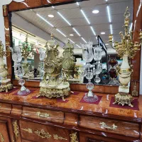 شمعدان چوبی سنگی کریستال برنز آینه و کنسول