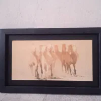سه تابلو چوبی باهم ۴۰۰|تابلو، نقاشی، عکس|پردیس, فاز ۱|دیوار