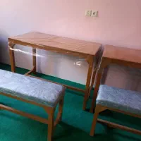 نیمکت و میز چوبی|میز و صندلی غذاخوری|زنجان, |دیوار