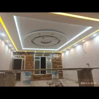 اجرای کناف دامپا تایل نرده استیل|خدمات پیشه و مهارت|شیراز, گویم|دیوار