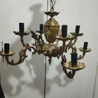 دوعدد لوستر برنجی