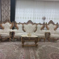 مبل سلطنتی طلا کوب ۹ نفره