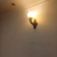 لوستر چوبی|لوستر و چراغ آویز|تهران, باغ فیض|دیوار