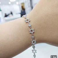 دستبند  ونکلف نقره سیلورقالب طلا عیناطلا جواهراتی۸|بدلیجات|تهران, بازار|دیوار