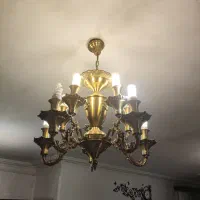 لوستر برنزی|لوستر و چراغ آویز|همدان, |دیوار