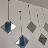 آینه دکوراتیو ۵تکه لوزی|آینه|تویسرکان, |دیوار