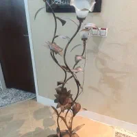 آباژور مسی و ظرف سه پایه میوه