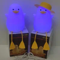 چراغ خواب سیلیکونی اردک هم کلاه دار هم بدون کلاه|چراغ خواب و آباژور|قم, چهل درخت|دیوار