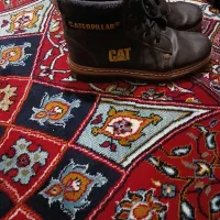 کفش نیم بوت چرم نونوفقط۱بارپوشیدشدب دلیل نبودسایز