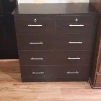 میز دراور ۵ کشو روکش ام دی اف با کیفیت در حد نو